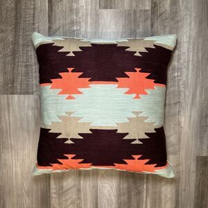 Suki Cheema Throw Pillow with Down Feather Insert - 18x18